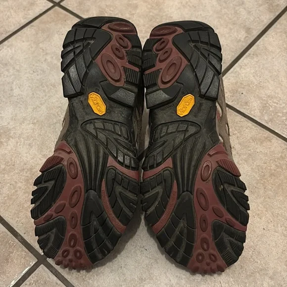 MERRELL Moab Hiking Shoe Boots Ankle High Top Women Size 9.5 - Picture 8 of 9